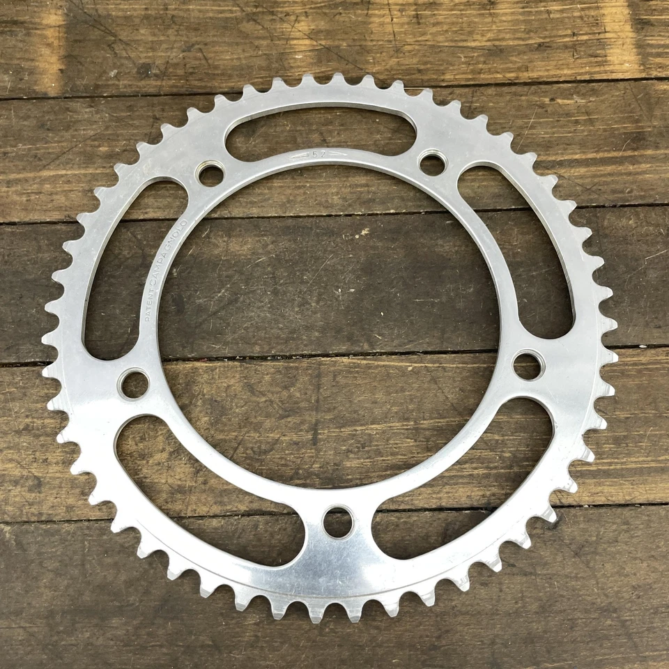 Винтажная передняя звездочка Campagnolo 52T 151 BCD Дорожный Велосипед Цепное колесо Италия Трек Гонка - Изображение 4 из 4