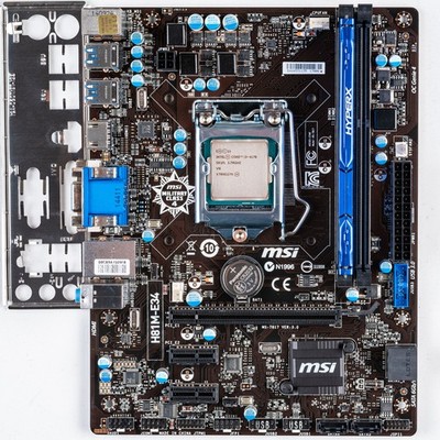 MSI H81M-E34 LGA1150 MicroATX Motherboard 8GB DDR3 i3-4170 Intel 4th Gen Combo
