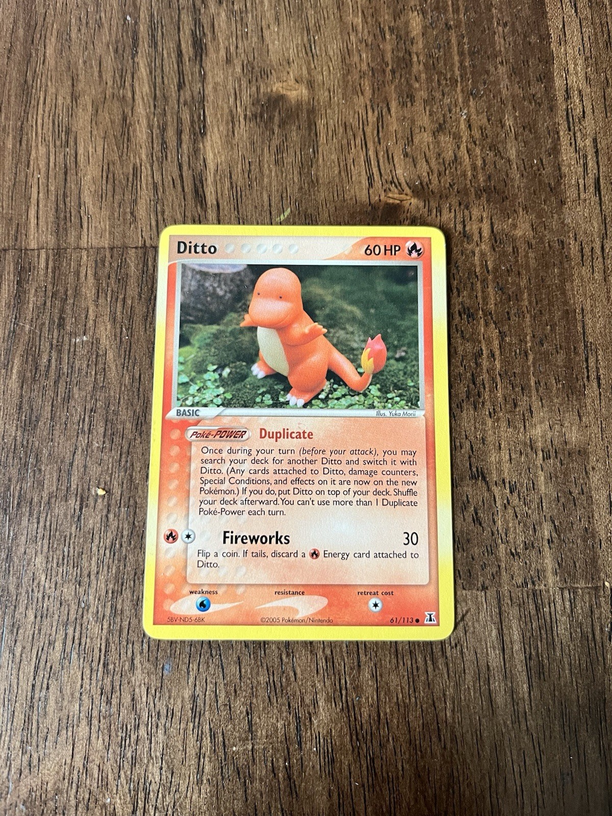 Ditto (Charmander) 61/113 Delta Species NM Pokemon TCG W/ Toploader