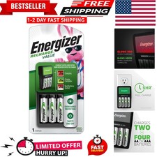 Recharge Value Charger for NiMH Rechargeable AA and AAA Batteries