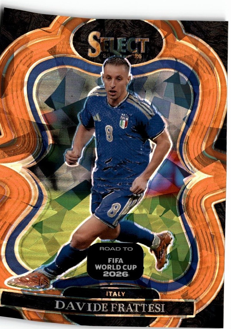 2025-26 Panini Select FIFA World Cup #132 Davide Frattesi Orange Ice #/749
