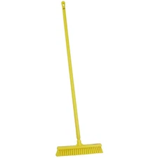 VIKAN  Push Broom,59.1 in,Yellow Bristle 818J01