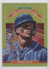 2020 Panini Donruss Optic Diamond Kings Retail Lime Green Prizm Jorge Soler 2u3