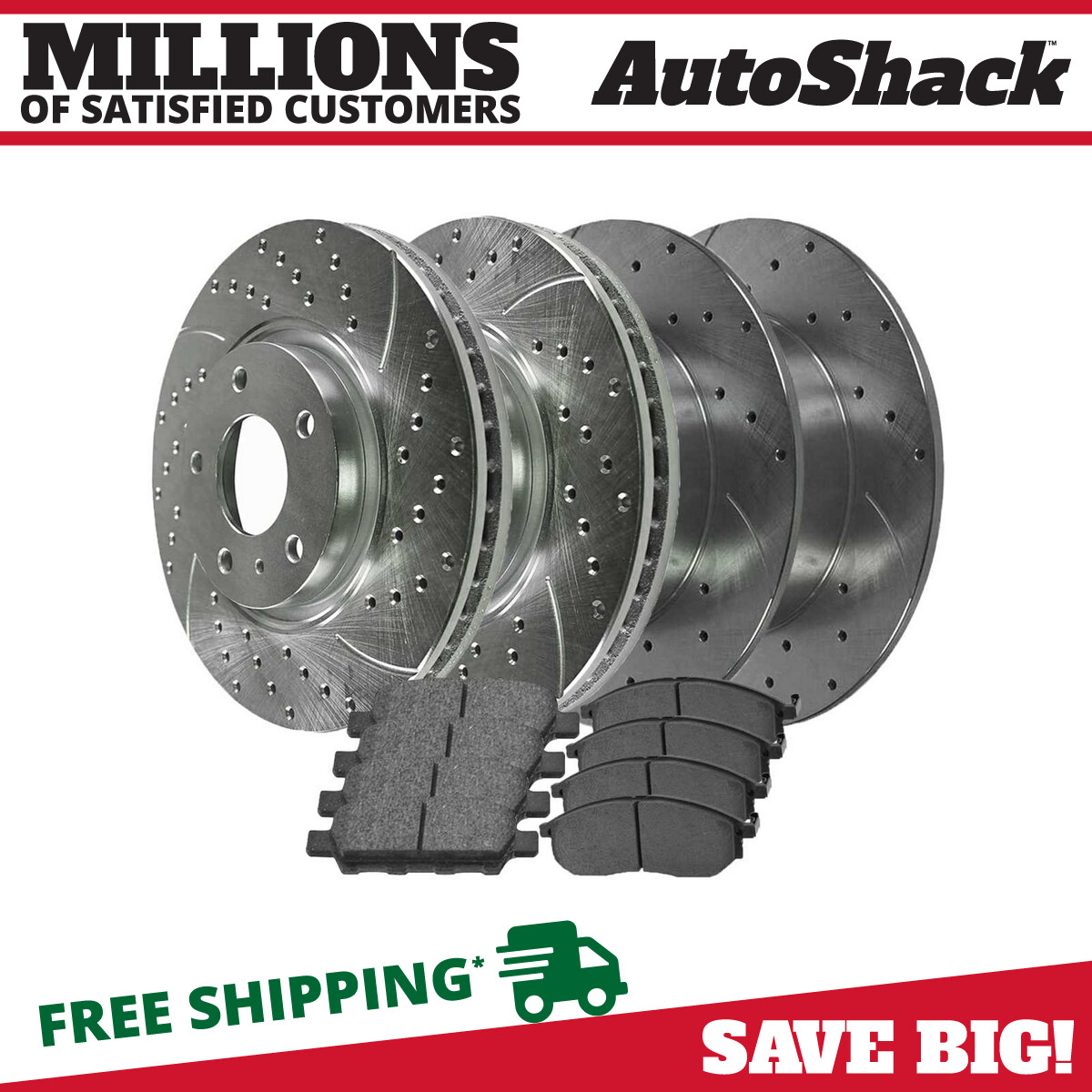 Front and Rear Drilled Brake Rotors & Pads for Nissan 370Z INFINITI G35 G37 QX50 eBay