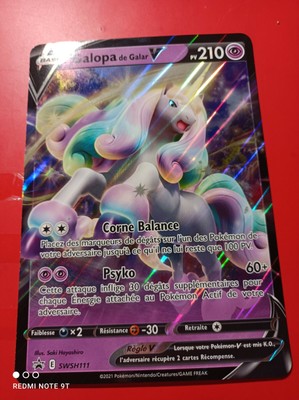 Carte Pokémon Jumbo galopa de galar SWSH 111 | eBay