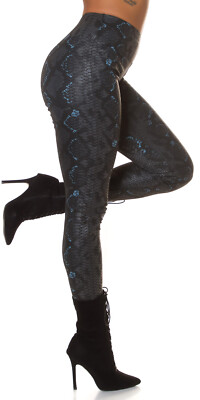 High Waist Calzedonia Leggings Schlangenmuster Snake Printed High