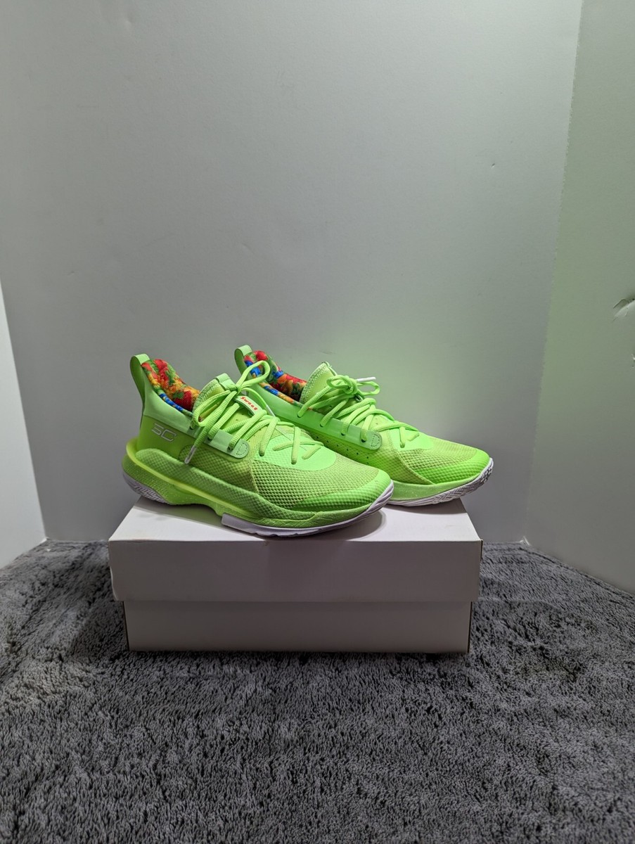Under Armour Sour Patch Kids Curry 7 Men's Size 7.5 Lime