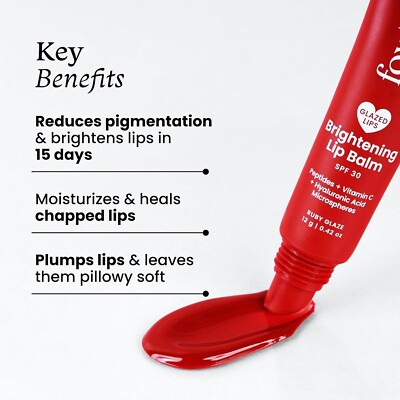 lip balm vitamin c Glow Easy, Vitamin C Lip Oil, Pomegranate, 0.20 fl oz (6 ml) main image 1