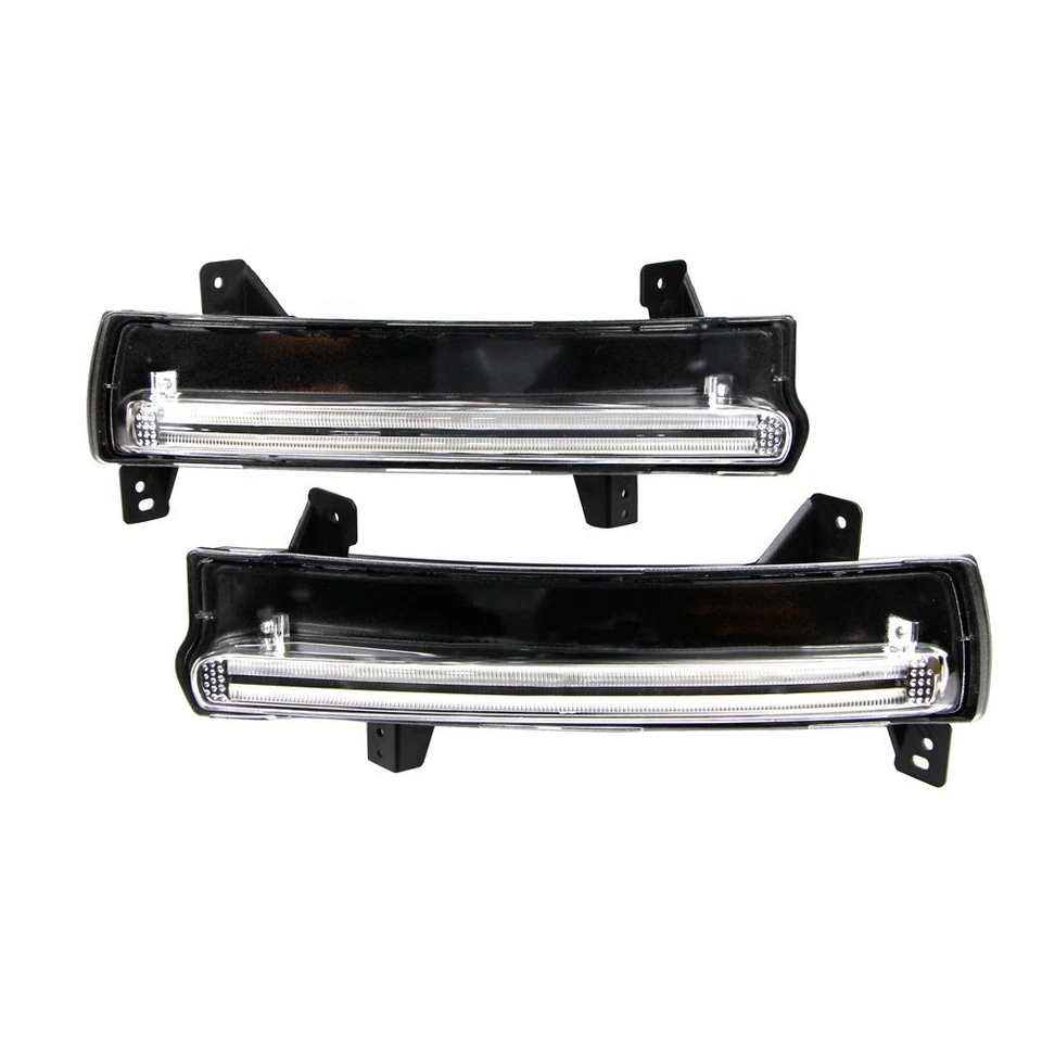 DRL para Jeep Compass 2017 2018 LED luz de circulación diurna lámpara antiniebla con intermitente Foto 2 de 4