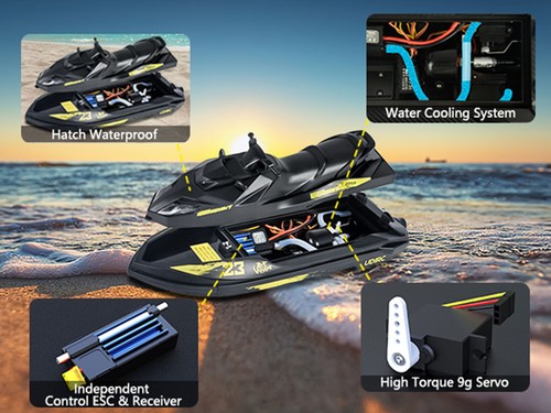 2.4G Jet Boat RC Speedboat UDI023 /UDI023 Pro High Speed Remote Control Toy Boat - Picture 13 of 19