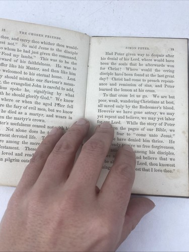 Antique The Chosen Friends or the Twelve Disciples American Tract Soc. HC Small - Picture 10 of 13