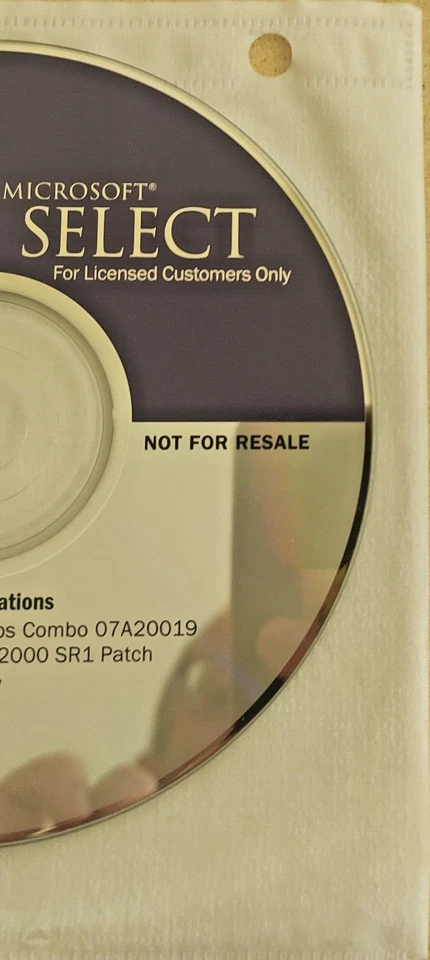 Microsoft Windows 2000 select media kit HEBREW Version 1 DISC - Image 4 of 4