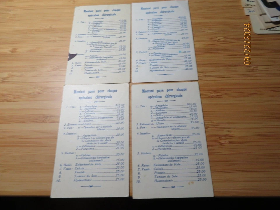 CARTES D'AFFAIRES, BUSINESS CARDS, FORESTIERS INDEPENDANTS HAUTE COUR QUEBEC - Image 2 of 2