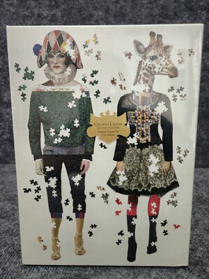 Christian Lacroix Heritage Collection Galison 2 Shaped Puzzles
