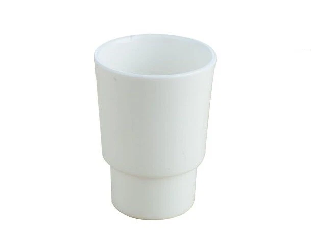 Wenko 23694100 Bicchiere Da Denti, Ceramica, Bianco, 8,5 X 12 X