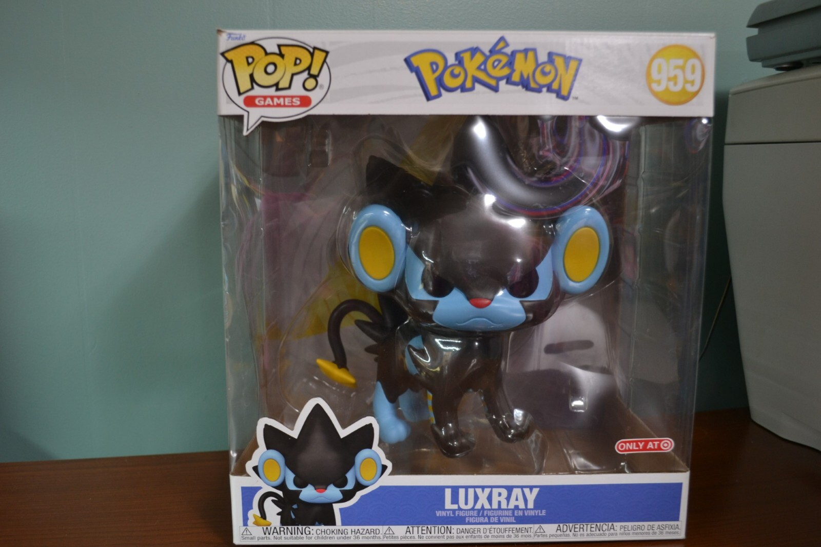 POKÉMON “LUXRAY” Funko POP #959 Jumbo 10” Vinyl Figure LIMITED EDITION Brand New