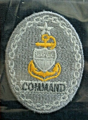 USCG COAST GUARD E-8 COMMAND SCPO EMBROIDERED ODU COVERALL BADGE INSIGNIA TAPE