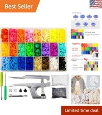 All-in-One Snap Buttons and Pliers Set: 460 Color Variety for Creative Sewing