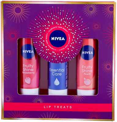 NIVEA Fruity Shine Pfirsich Lip Balm 4,8g – Pflegender Lippenpflegestift Mit Glanz, Dermatologisch Getestet