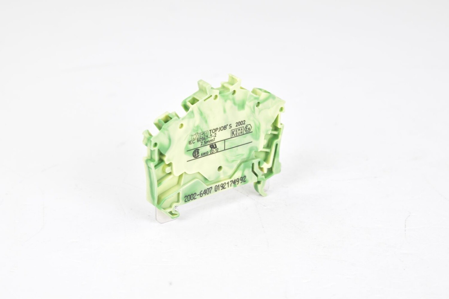 WAGO 20026407, TOPJOB S protective conductor terminal green, yellow, 2.5mm²