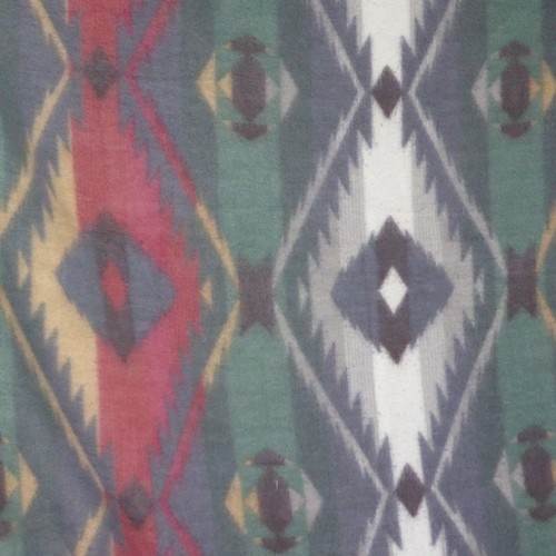 98 x 88 Southwest Aztec Fleece Throw Blanket Reversible - Picture 2 of 6