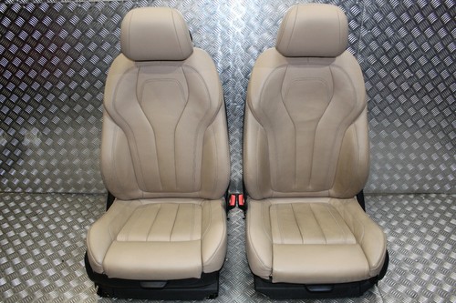 BMW X6M F86 F16 Lederausstattung VORDERSIT FRONT SEAT  UPHOLSTERY / SONOMA BEIGE