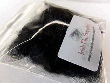 Irish Fly Supplies Black UV Flash Glass Dubbing Faux seals fur.