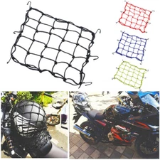 Universal Motorcycle Luggage Net Helmet Holder Mesh Tie Down Cord for Bike Cargo