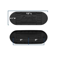 Raptor Series 5" W2W Oval Step Pad (3rd Step. With Raptor logo. Clips Included)