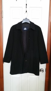 burberry navy wool coat