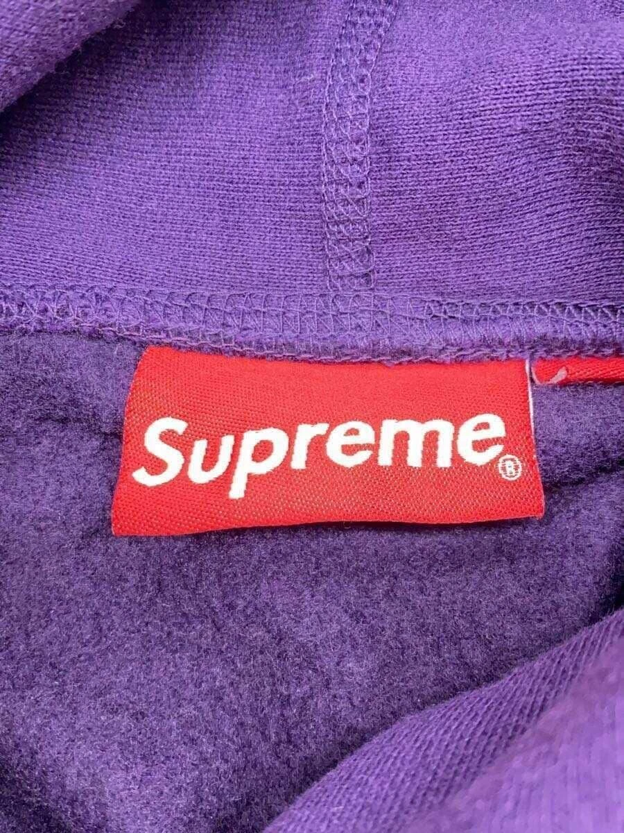 Supreme Felpa con Cappuccio Box Logo Felpa con Cappuccio S Cotone Viola Usata
