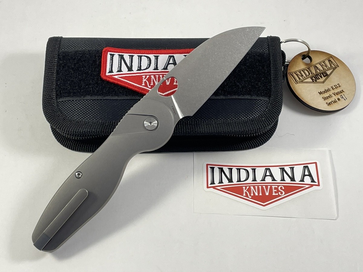 Indiana Knives E.D.Z #91 Vanax Blade w/ Titanium handle Multiple