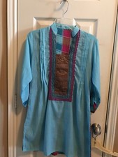 Indian Pakistan Woman Designer Linen Kurti