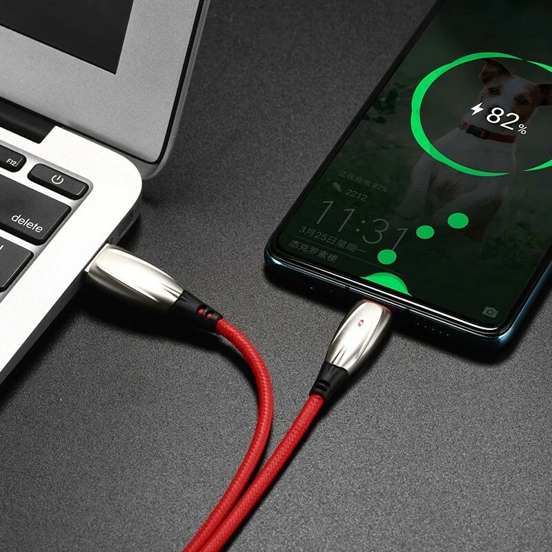 USB-C Cable Type-C 4 ft Fast Charging Data Sync Charger Samsung S8 S9 S10 Note 8 - Image 2 of 4