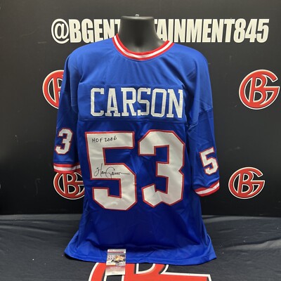 Harry Carson Signed New York Giants Jersey (JSA COA) 1986