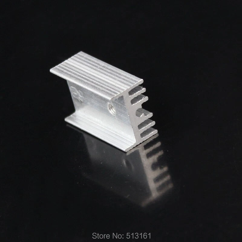 500 PCS/lot 25x15x10mm Aluminum Heat Sink Cooler TO-220 TO220 Extrusion Heatsink - Image 2 of 4