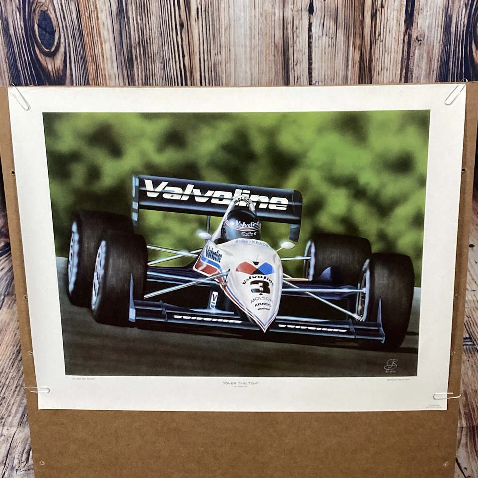 Al Unser Jr Auto Signed 1992 Over The Top Dennis Paul Ray In God We Trust Poster - Image 2 of 4