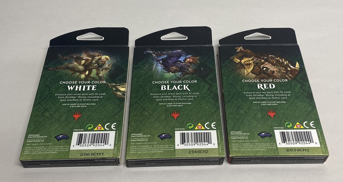 Magic The Gathering Zendrik Rising Red Black White Booster Packs
