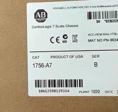 New Factory Sealed  1756-A7 SER B ControlLogix 7 Slots Chassis 1756A7