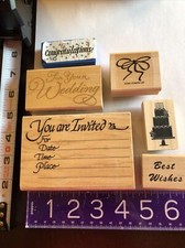 Wedding wooden rubber craft stamps Crafts DIY, announcements cards, invitation