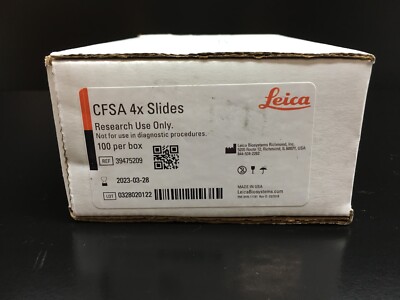 Leica Ref 39475209 CFSA 4X Sample Slides | eBay