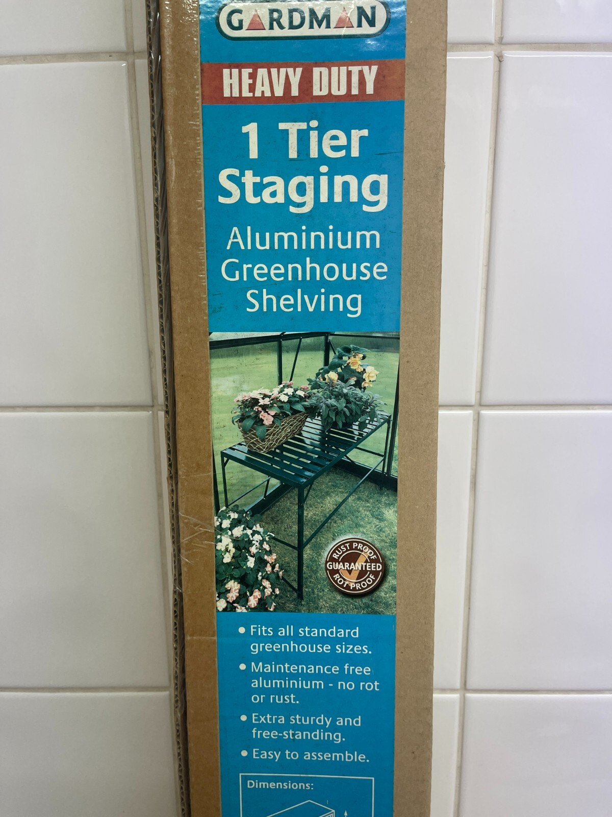 Gardman 1 tier staging greenhouse shelving eBay