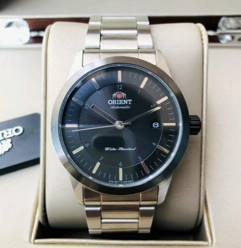Orient Stainless Steel Band Stainless Steel Case Wristwatches