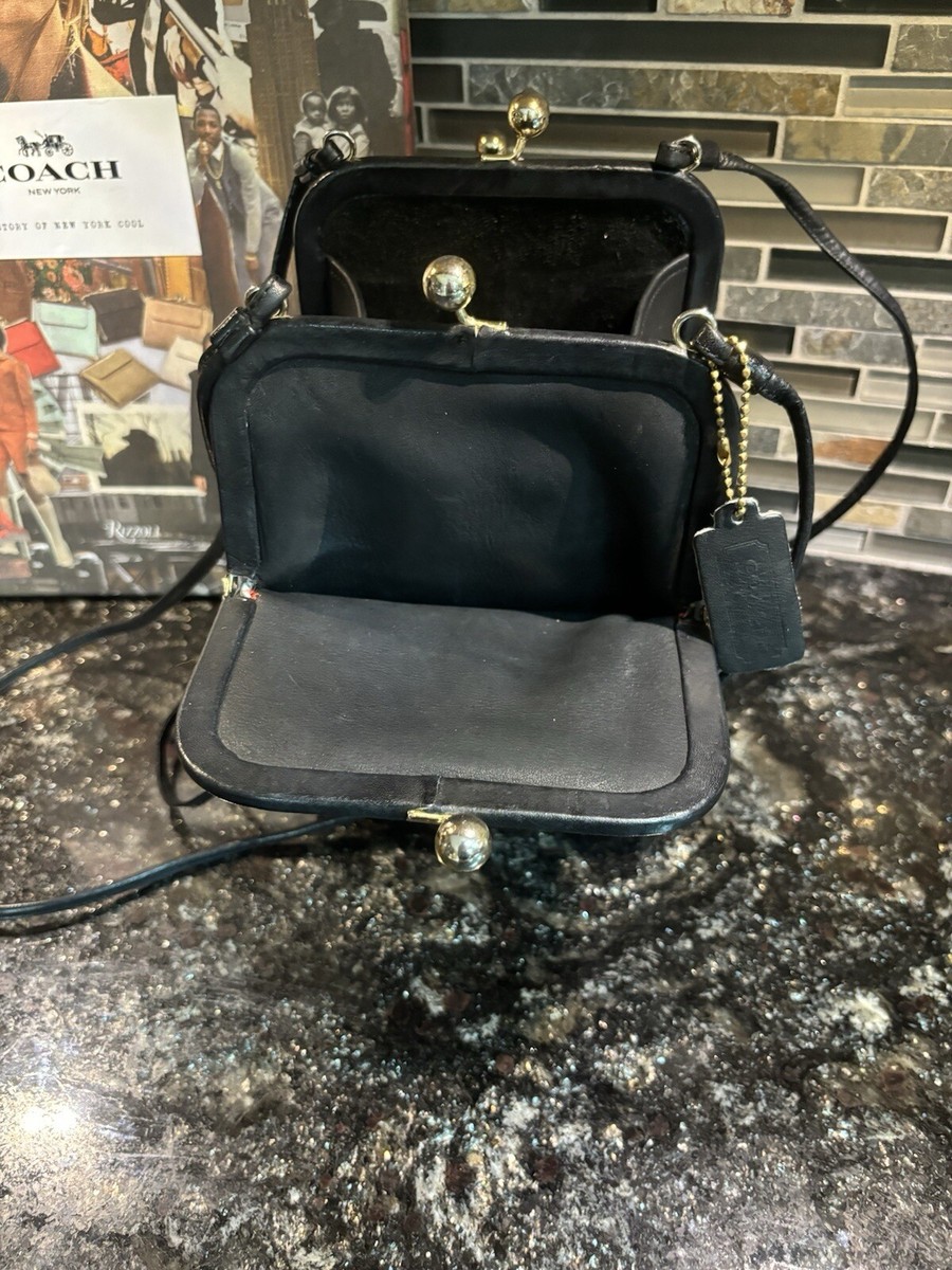 Vintage COACH Bonnie Cashin Double Header Kisslock Swinger