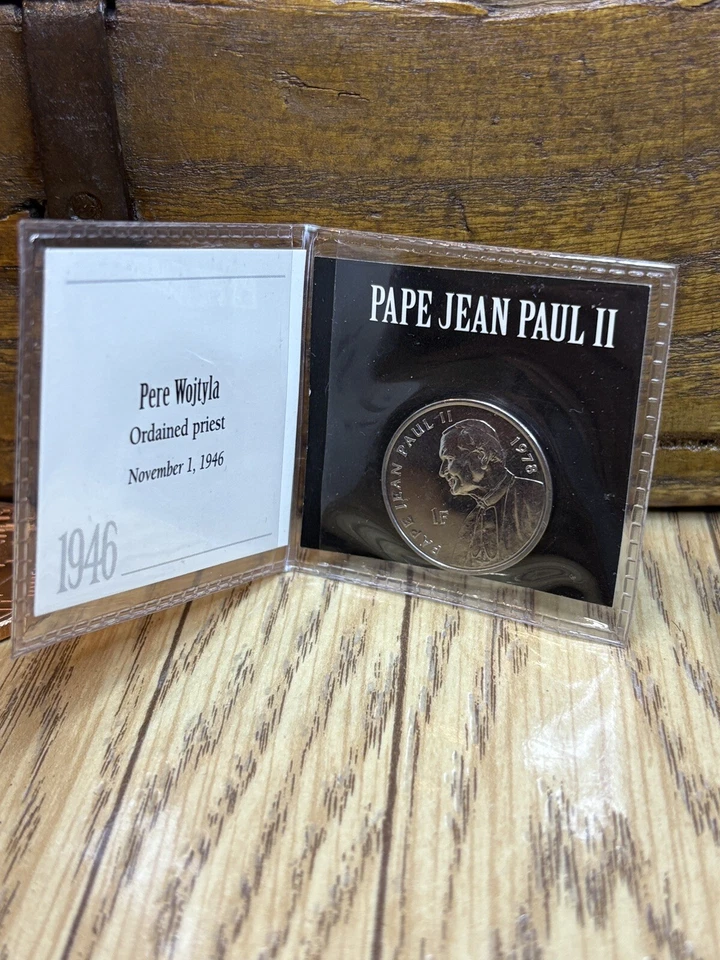 2004 Democratic Republic Of Congo 1 franc Pope John Paul II 1978 African Lion - Image 2 of 4