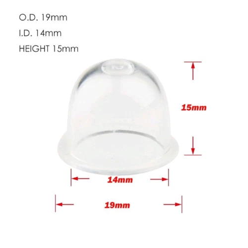 20X CLEAR GAS PRIMER BULB FOR WALBRO POULAN CRAFTSMAN WEED EATER 188-12 188-14 - Picture 11 of 15