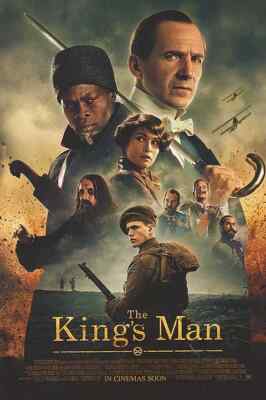 The Kings Man MOVIE POSTER 2 Sided ORIGINAL FINAL 27x40, Good Condition
