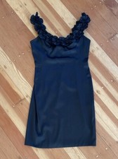 Jessica Womens Satiny Little Black Cocktail Party Dress 12