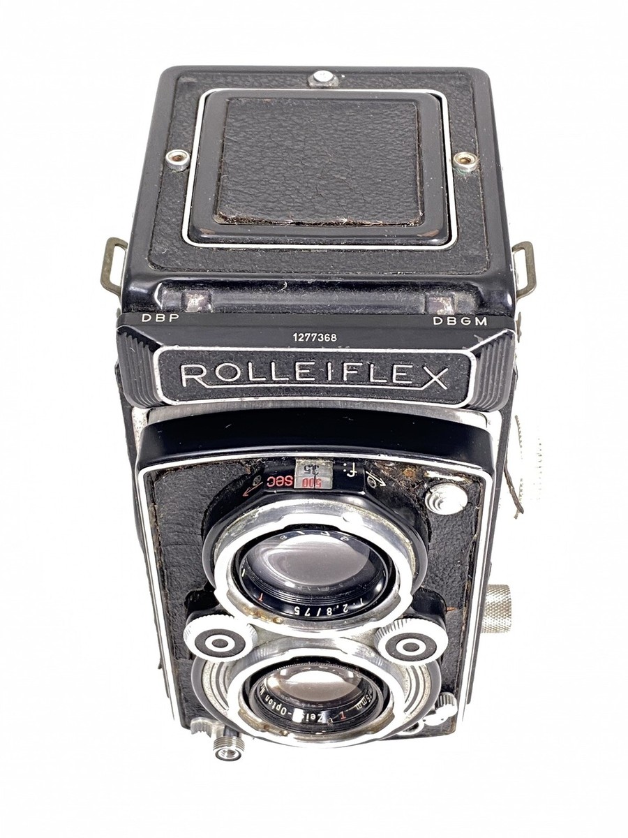Rolleiflex T Zeiss Opton 905590 75mm f3.5 Tessar Vintage 6x6 Film