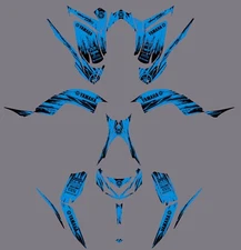 Fits Yamaha Raptor 700R Graphics Kit 2013 TO 2024 decal KIT stickers